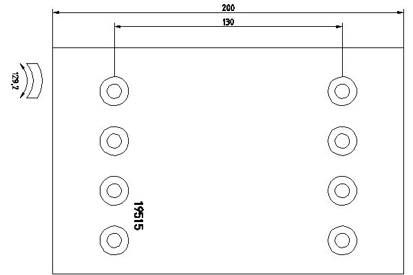 Накладка гальмівна задня (TRUCK) 1057002400 SAF