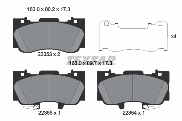 Передні тормозні колодки GR3Z2001C Ford