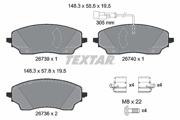 Купити 77369188 Fiat/Alfa/Lancia Задні колодки