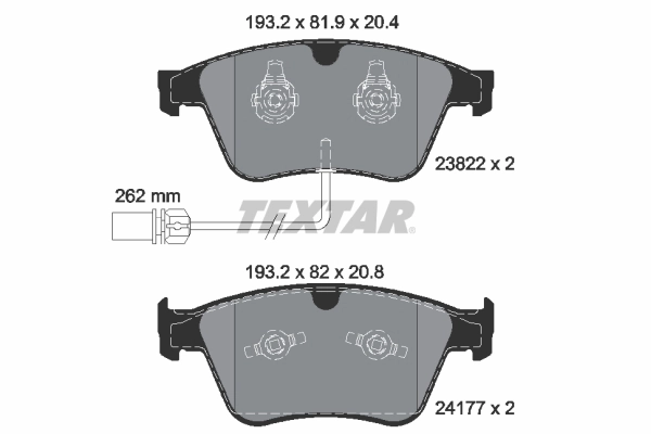 3W0698151R Bentley Передні гальмівні колодки