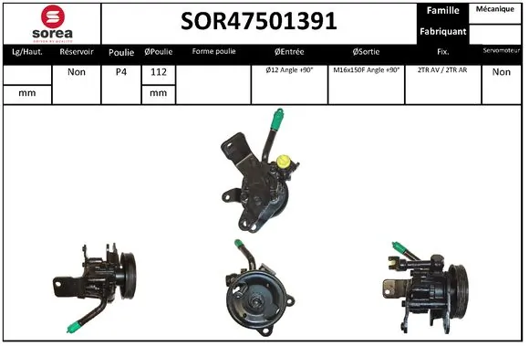 RG0134 Raiso Насос гідропідсилювача