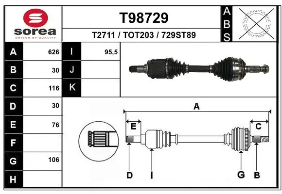 Купити TOJ0297 Magneti Marelli Вісь передня в зборі