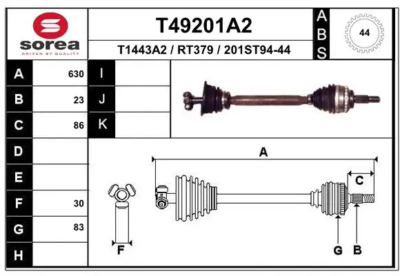 BB1799 Posterparts Привід лівий
