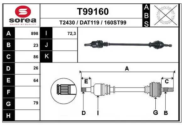 R9732 Expert Line Привід передній правий
