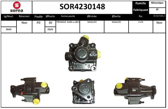 Насос гідропідсилювача керма ERA Benelux SP8039