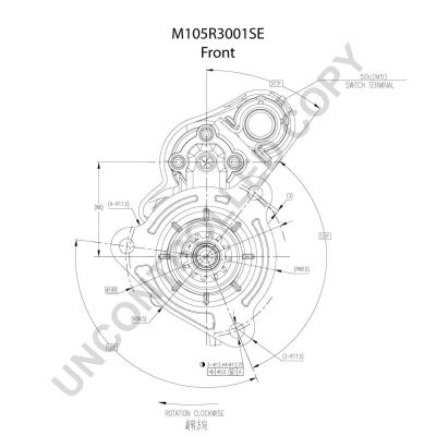 M105R3001SE Prestolite Стартер двигуна