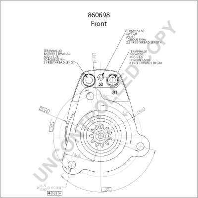 Стартер двигуна на Mercedes C 190 W201