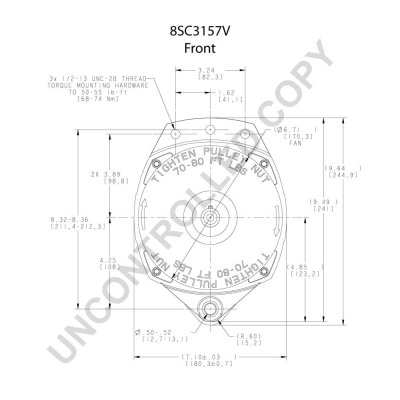 Генератор Prestolite 8SC3157V ціна, від 512.42 USD