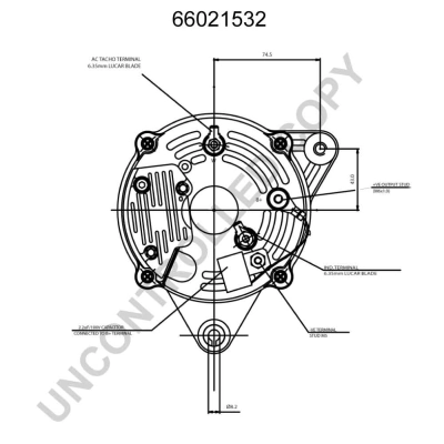 2871C202 Perkins Авто генератор