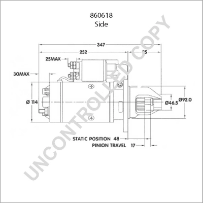 Стартер 860618 Prestolite