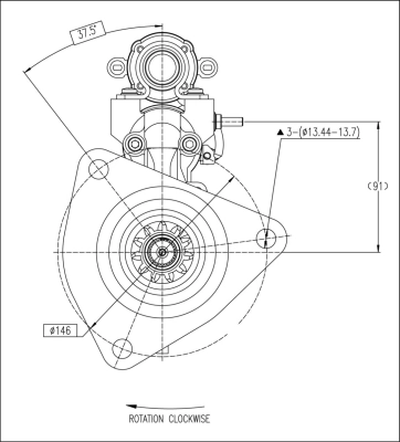 Стартер AM9T60471 ADE