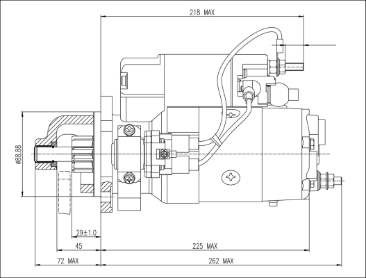 Стартер M100R2016SE Prestolite