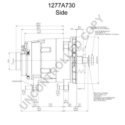 Генератор 1277A730 Prestolite