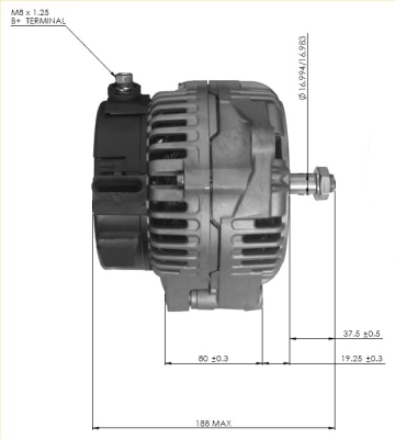 Купити 860713GB Prestolite Генератор