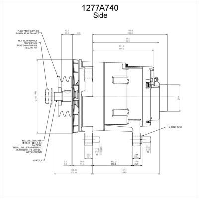 Генератор 1277A740 Prestolite