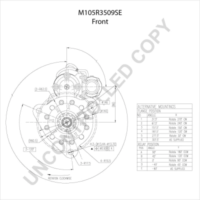 M105R3509SE Prestolite Стартер двигуна