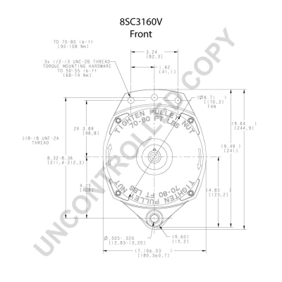 Генератор Prestolite 8SC3160V ціна, від 227.71 USD