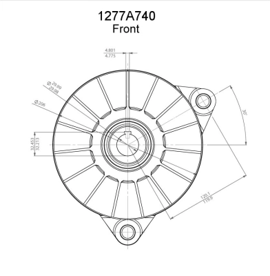 Генератор Prestolite 1277A740 ціна, від 504.55 USD