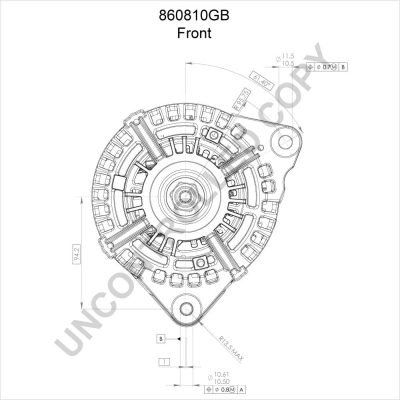860810GB Prestolite Авто генератор