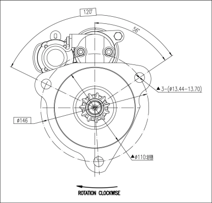M90R3543SE Prestolite Стартер двигуна