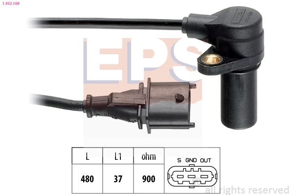 Датчик колінвала 0851366 Opel