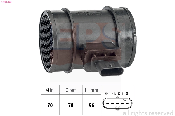 Датчик масової витрати повітря Magneti Marelli AMMQ19805 ціна, від 83.21 USD
