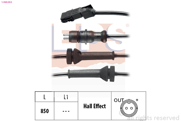 Датчик АБС (ABS) задній MWSS073 Magneti Marelli