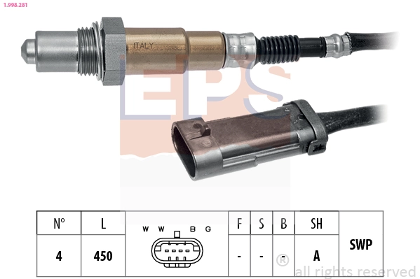 Лямбда-зонд, датчик кисню після каталізатора OSM104 Magneti Marelli