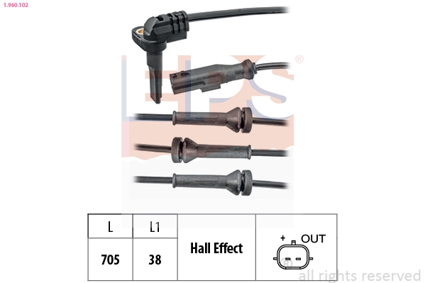  Датчик АБС передній Dacia Duster 