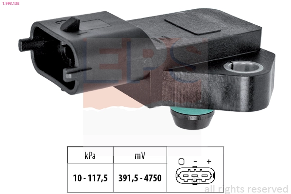 93194419 Peugeot/Citroen Датчик наддува
