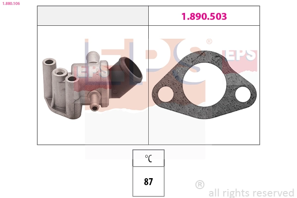 Корпус термостата в зборі на Seat Ibiza I 021A