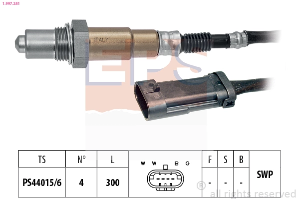 Лямбдазонд, датчик кисню до каталізатора Spart DCL16504 ціна, від 43.56 USD