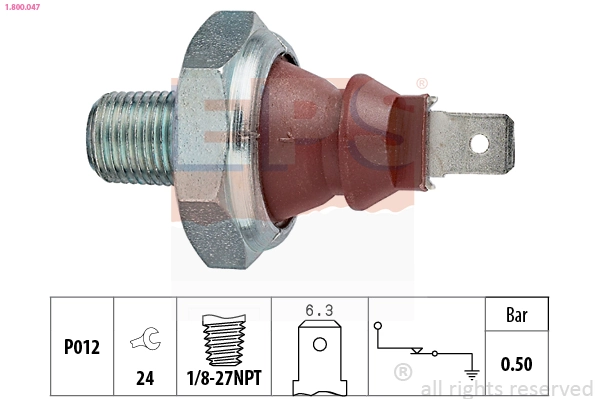 1877721 Massey Ferguson Датчик показника тиску масла