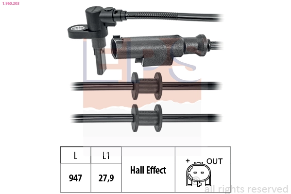  Датчик АБС передній Volkswagen Crafter 