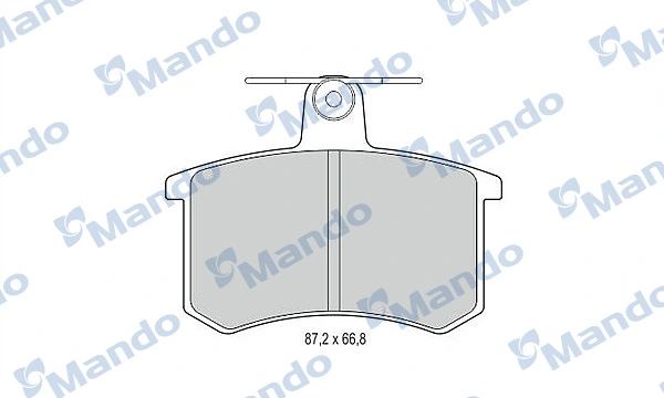 447698451 Renault (RVI) Колодки гальмівні задні, дискові