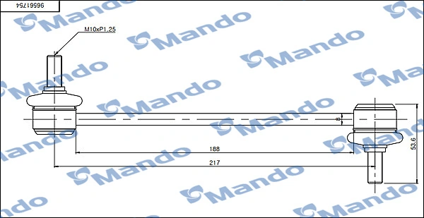 Стійка стабілізатора заднього RL278007C Raiso