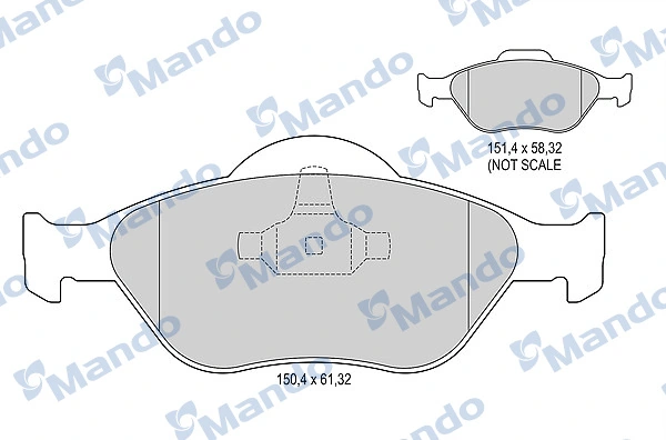 1E103323Z Mazda Передні гальмівні колодки