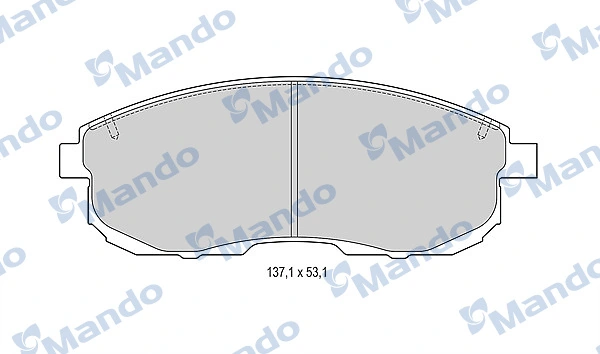 Купити D1060EM10A Mazda Колодки гальмівні передні, дискові