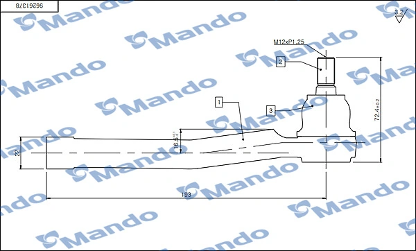 Купити Рульовий наконечник Chevrolet Spark (Matiz)  M300