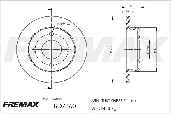 Гальмо дискове переднє на Nissan Micra  K10