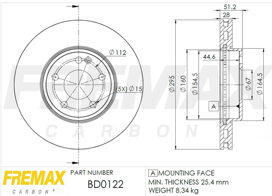 Купити Гальмівні диски передні Mercedes C  W205