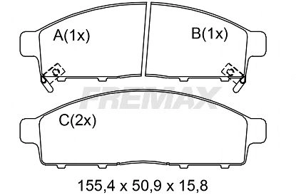FBP0859 Fremax Передні гальмівні колодки