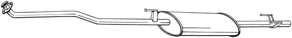 BS175421 Bosal Глушник передній