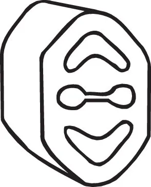 Кронштейн кріплення глушника на Skoda Felicia I 791, 6U1