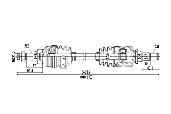 Купити Піввісь права Citroen C1 I PM, PN