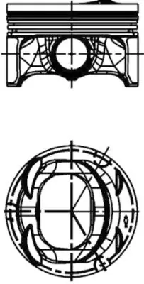 Купити 028PI00131002 Mahle Original Поршень в комплекті на 1 циліндр, 2-й ремонт (+0,50)