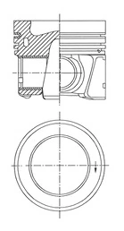 028PI00154000 Mahle Original Поршня на 1 циліндр, STD