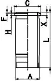 213SK50083000 Mahle Original Гільза циліндра