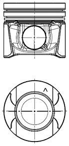 Купити 93168022 Renault (RVI) Поршень в комплекті на 1 циліндр, STD