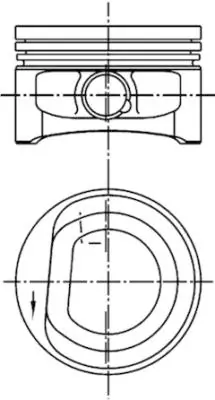 Купити 03D107065C VAG Поршень в комплекті на 1 циліндр, STD